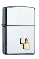ZIPPO Feuerzeug 1310001 Lighter mini Emblem Chrome high polished
