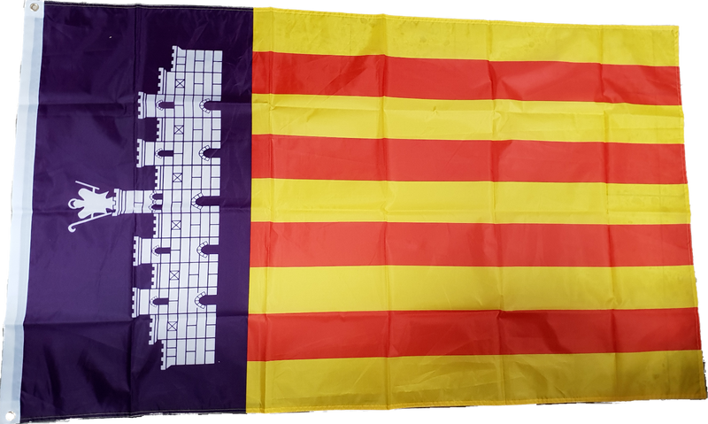 Fahne Flagge Mallorca 90 x 150 cm mit 2 Ösen