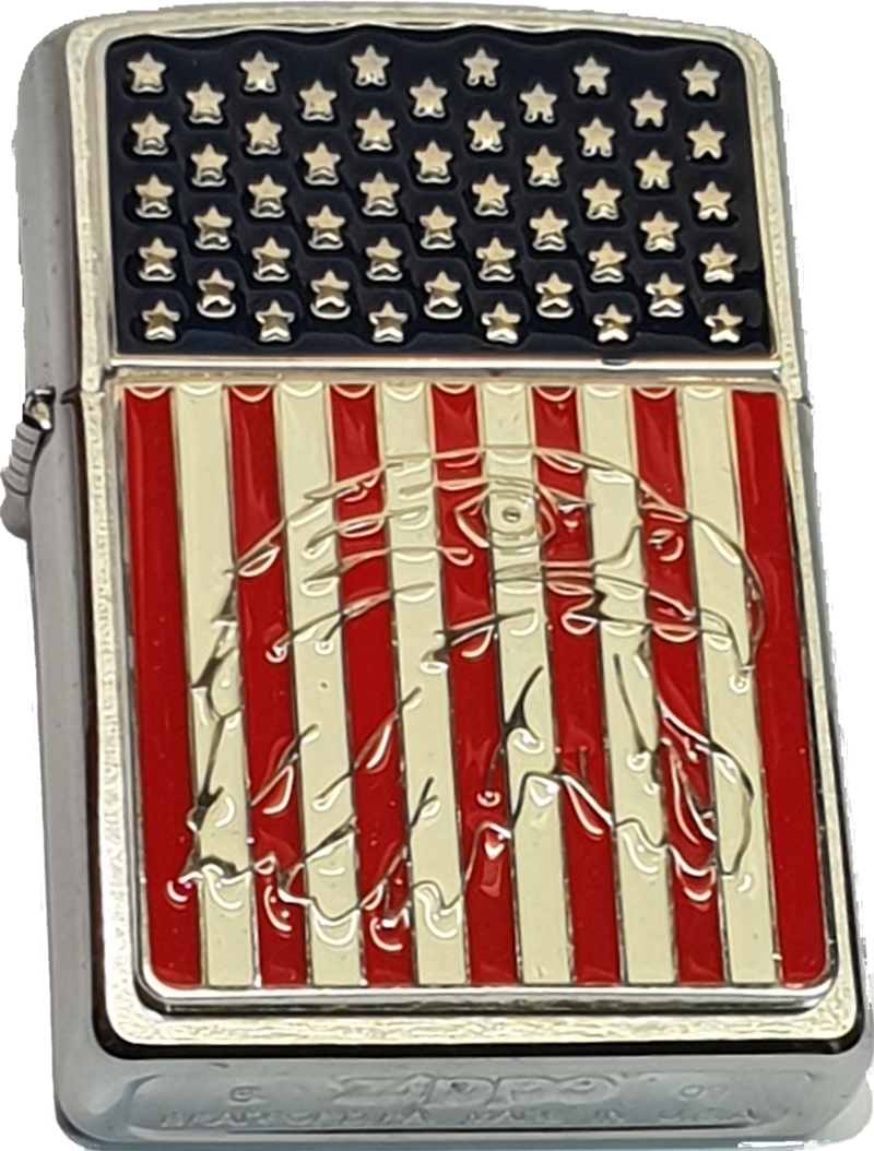 ZIPPO Stars & Stripes with Eagle Emblem USA Flag Adler