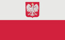 Flagge Fahne Polen mit Adler 150 x 90 cm Hissfahne mit 2 Ösen