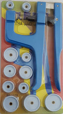 Uhrenwerkzeug Einpresswerkzeug Uhrenschließer mit 11 Druckplatten aus Kunstsoff