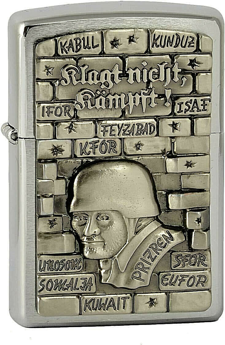 ZIPPO Feuerzeug KNK Landser Emblem Sonderedition klagt nicht , kämpft !