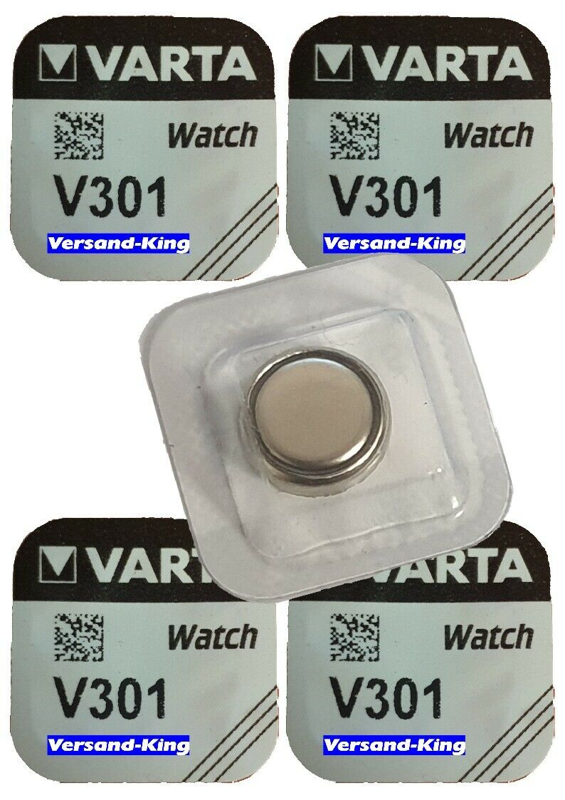 5 x VARTA V301 Knopfzelle 1,5 Volt V 301 Batterie Uhrenbatterie AG 12