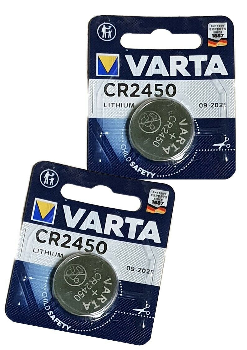 2 x VARTA CR2450 Lithium 3 Volt Knopfzelle 3V CR 2450