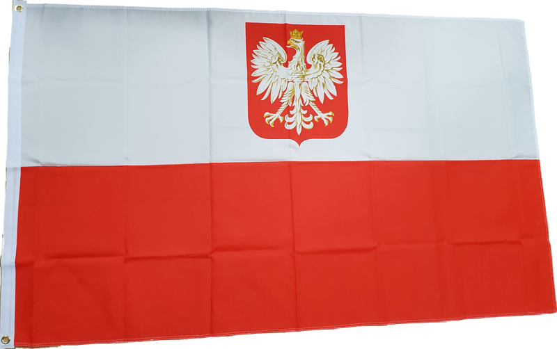 Fahne Flagge Polska Polen mit Adler XXL 150 x 250 cm mit 2 Ösen
