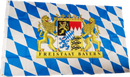 Fahne Flagge Bundesland Freistaat Bayern Löwe mit Schrift 90 x 150 cm mit 2 Ösen