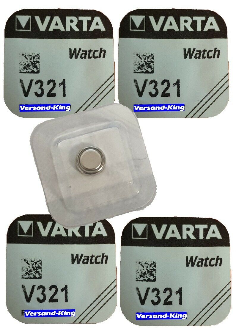 5 x VARTA V321 Knopfzelle 1,5 Volt V 321 Batterie SR 616 Uhrenbatterie