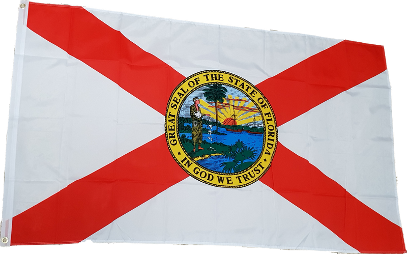 Fahne Flagge USA Bundesstaat Florida 90 x 150 cm mit 2 Ösen für Fahnenmast