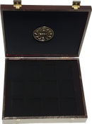 ZIPPO Display Sammlerbox für 12 Feuerzeuge z. B. Sternzeichen Farbe : Mahagoni