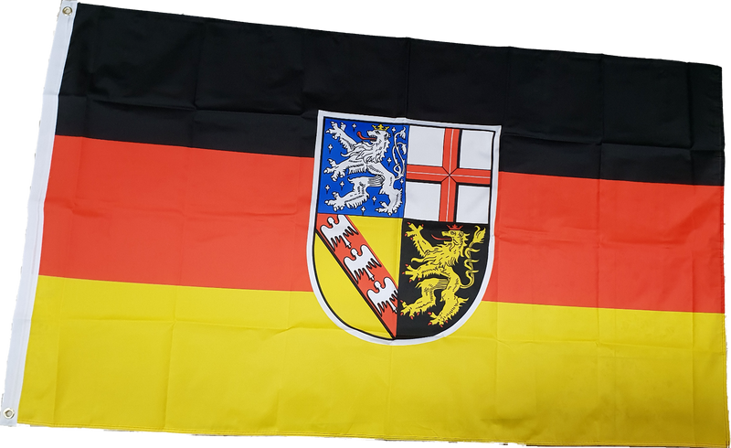 Fahne Flagge Bundesland Saarland 90 x 150 cm mit 2 Ösen für Fahnenmast