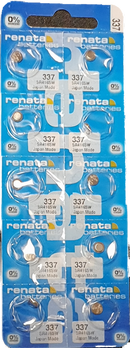 10x RENATA Uhrenbatterie 373 für Armbanduhr Knopfzelle SR 916 V373 SR916SW