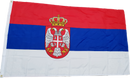 Fahne Flagge Serbien 90 x 150 cm mit 2 Ösen