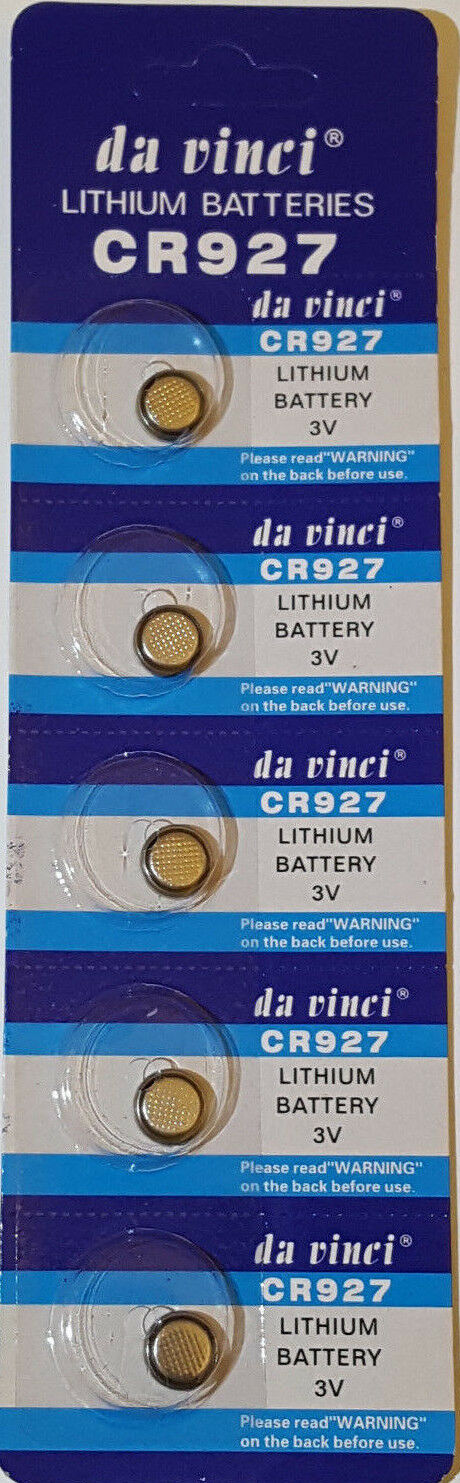 5 x 3V Lithium Batterie CR 927 Knopfzelle CR927